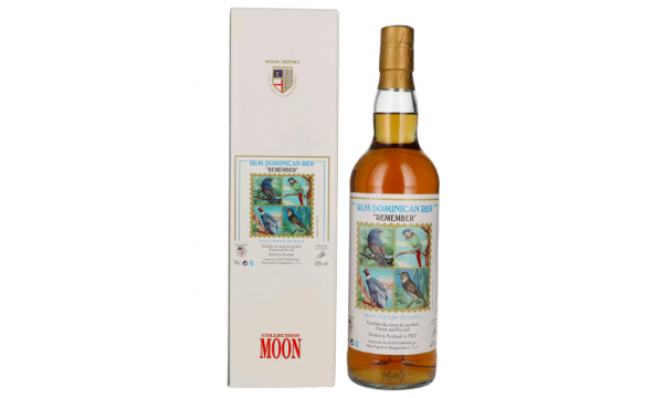Moon Import Reserve REMEMBER Rum Dominican Rep. Patent and Pot Still 2022 45% Vol. 0,7l dovanų dėžutėje