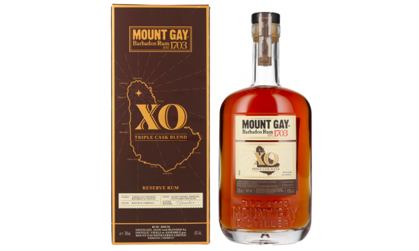 Mount Gay 1703 XO Triple Cask Blend 43% Vol. 0,7l dovanų dėžutėje