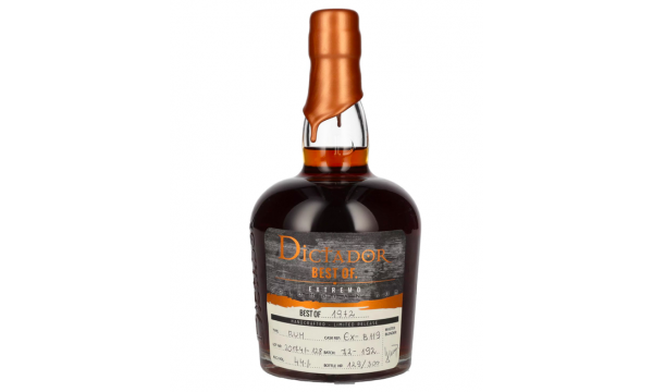 Dictador BEST OF 1972 EXTREMO Colombian Rum Limited Release 44% Vol. 0,7l