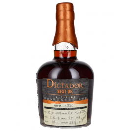 Dictador BEST OF 1973 ALTISIMO Colombian Rum Limited Release 47% Vol. 0,7l