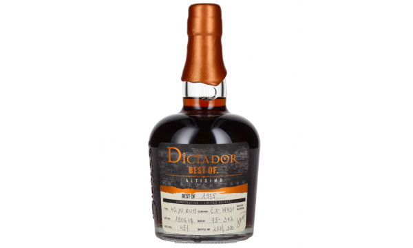 Dictador BEST OF 1975 ALTISIMO Colombian Rum Limited Release 45% Vol. 0,7l