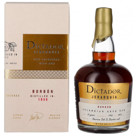 Dictador JERARQUÍA 30 Years Old BORBÓN Rum 1990 44% Vol. 0,7l dovanų dėžutėje