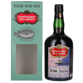 Compagnie des Indes GUYANA Single Cask Rum 30 ans 48% Vol. 0,7l dovanų dėžutėje