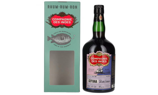 Compagnie des Indes GUYANA Single Cask Rum 30 ans 48% Vol. 0,7l dovanų dėžutėje