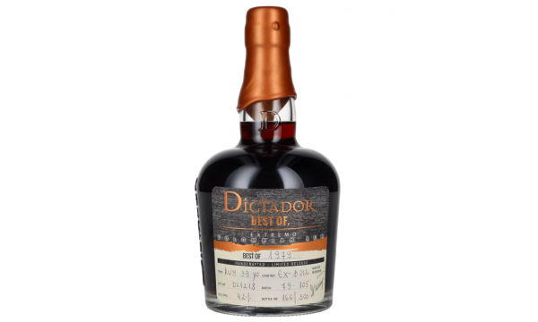 Dictador BEST OF 1979 EXTREMO Colombian Rum Limited Release 42% Vol. 0,7l