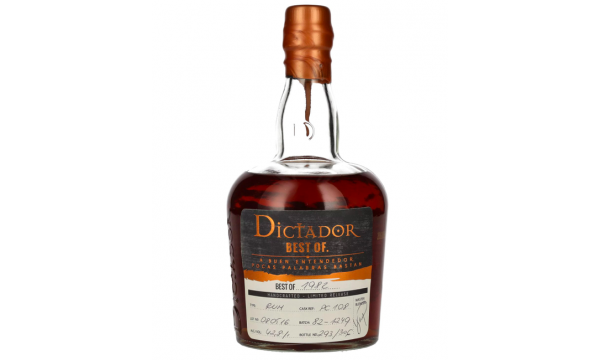 Dictador BEST OF 1982 Colombian Rum 080516/PC108 Limited Release 42,8% Vol. 0,7l