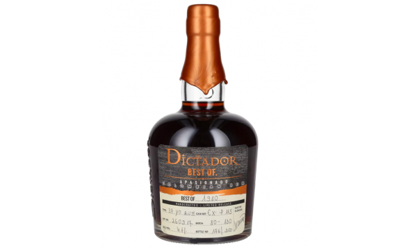 Dictador BEST OF 1980 APASIONADO Colombian Rum 37YO/260917/EX-P115 41% Vol. 0,7l