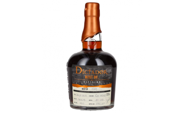 Dictador BEST OF 1981 ALTISIMO Colombian Rum 36YO/080617/EX-W048 46% Vol. 0,7l