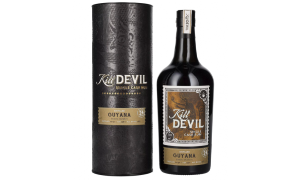 Hunter Laing Kill Devil Guyana 24 Years Old Single Cask Rum 1992 46% Vol. 0,7l dovanų dėžutėje