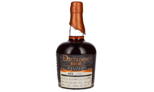 Dictador BEST OF 1980 APASIONADO Colombian Rum 37YO/260917/EX-P112 42% Vol. 0,7l