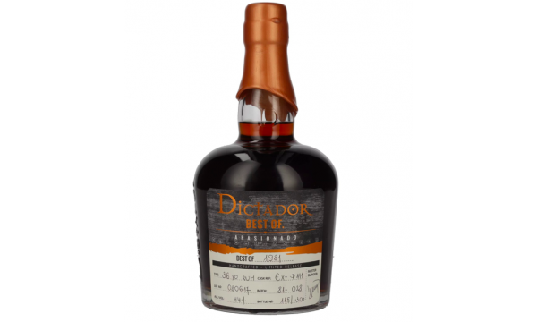 Dictador BEST OF 1981 APASIONADO Colombian Rum EXP-111 44% Vol. 0,7l