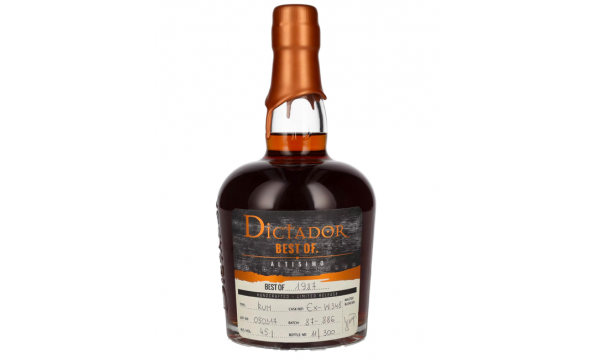 Dictador BEST OF 1987 ALTISIMO Colombian Rum 30YO/050317/EX-W348 45% Vol. 0,7l