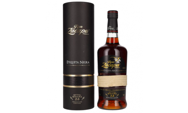 Ron Zacapa Centenario ETIQUETA NEGRA 23 Sistema Solera 43% Vol. 0,7l dovanų dėžutėje