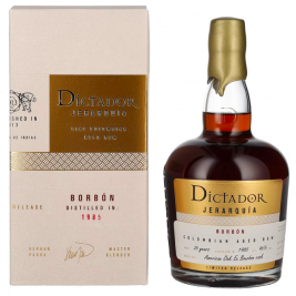 Dictador JERARQUÍA 35 Years Old BORBÓN Rum 1985 46% Vol. 0,7l dovanų dėžutėje