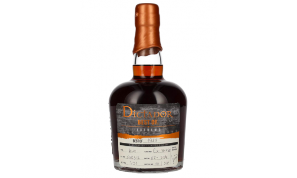 Dictador BEST OF 1987 EXTREMO Rum 30YO/050317/EX-SH298 40% Vol. 0,7l