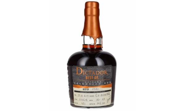 Dictador BEST OF 1980 EXTREMO Colombian Rum 37YO/200617/EX-B098 45% Vol. 0,7l