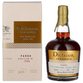 Dictador JERARQUÍA 30 Years Old PARDO Rum 1990 41% Vol. 0,7l dovanų dėžutėje