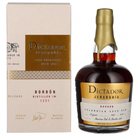 Dictador JERARQUÍA 29 Years Old BORBÓN Rum 1991 41% Vol. 0,7l dovanų dėžutėje