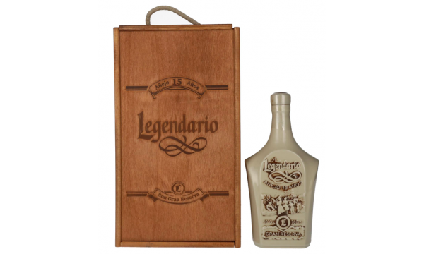 Legendario Ron Gran Reserva Añejo 15 Años 40% Vol. 0,7l medinėje dėžutėje