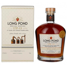 Long Pond Special Edition 15 Years Old Single Mark Rum ITP 15 45,7% Vol. 0,7l dovanų dėžutėje