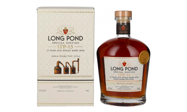 Long Pond Special Edition 15 Years Old Single Mark Rum ITP 15 45,7% Vol. 0,7l dovanų dėžutėje