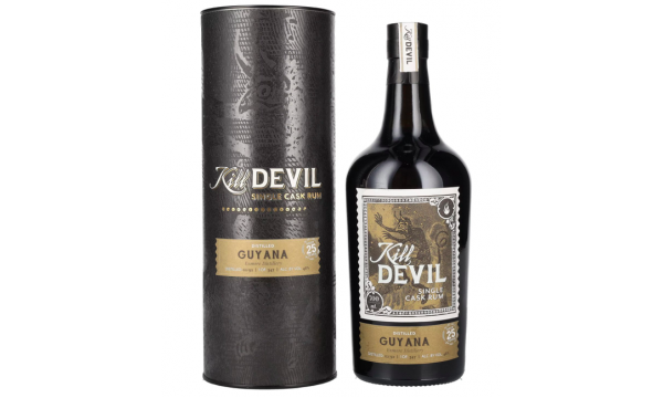 Hunter Laing Kill Devil Guyana 25 Years Old Single Cask Rum 1992 46% Vol. 0,7l dovanų dėžutėje