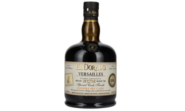 El Dorado Rum VERSAILLES Special Madeira Dry Casks 2005 55,1% Vol. 0,7l