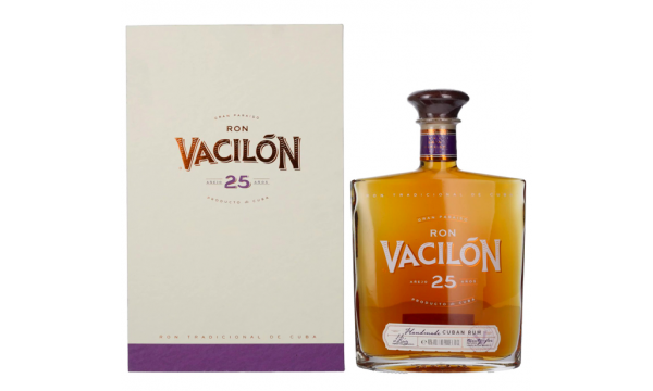 Ron Vacilón GRAN PARAÍSO Añejo 25 Años 40% Vol. 0,7l dovanų dėžutėje