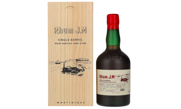 Rhum J.M Single Barrel Agricole Hors D'Âge 1999 43,6% Vol. 0,5l medinėje dėžutėje