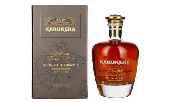 Karukera Cuvée Christophe Colomb 1493 Tres Vieux Rhum Hors d´Age 45% Vol. 0,7l dovanų dėžutėje