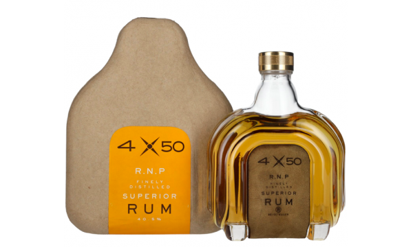 4X50 R.N.P. Finely Distilled Superior Rum 40,5% Vol. 0,7l dovanų dėžutėje