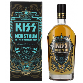 Kiss Monstrum 14 Years Old Ultra Premium Rum 43% Vol. 0,7l dovanų dėžutėje