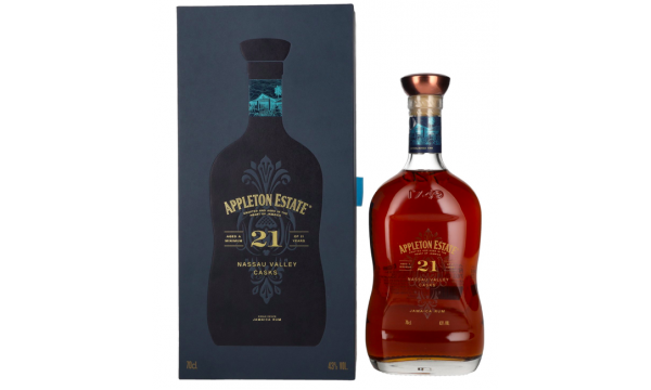 Appleton Estate 21 Years Old Jamaica Rum Nassau Valley Casks 43% Vol. 0,7l dovanų dėžutėje