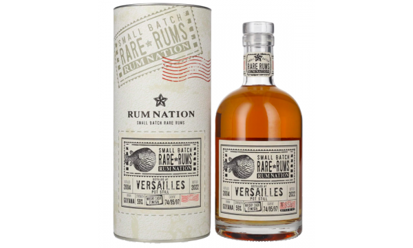 Rum Nation Rare Rums VERSAILLES 2004/2022 59% Vol. 0,7l dovanų dėžutėje