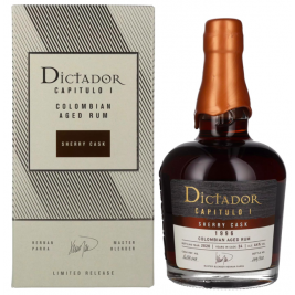 Dictador CAPITULO I 24 Years Old Sherry Cask Colombian Aged Rum 1996 44% Vol. 0,7l dovanų dėžutėje