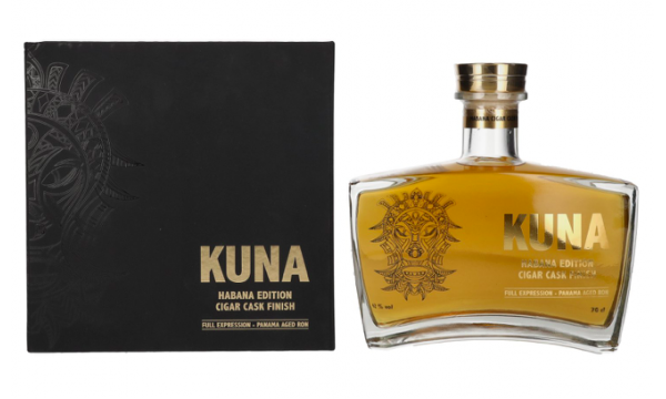 Kuna Panama Aged Ron Habana Edition Cigar Cask Finish 42% Vol. 0,7l dovanų dėžutėje