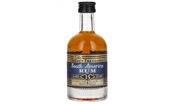 The Secret Treasures 15 Years Old South America Rum 42% Vol. 0,05l