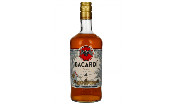 Bacardi 4 Years Old AÑEJO CUATRO Gold Rum 40% Vol. 0,7l