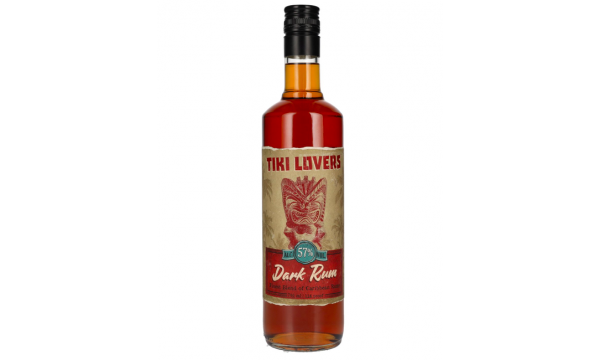 Tiki Lovers Dark Rum Finest Caribbean Blend 57% Vol. 0,7l