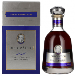 Diplomático Single Vintage Rum 2008 43% Vol. 0,7l dovanų dėžutėje