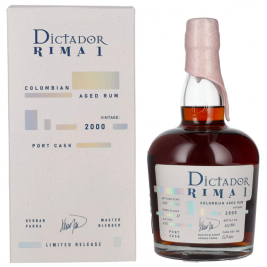 Dictador RIMA 1 22 Years Old PORT CASK Vintage 2000 43% Vol. 0,7l dovanų dėžutėje