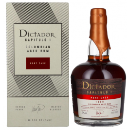 Dictador CAPITULO I 22 Years Old Port Cask Colombian Aged Rum 1998 42% Vol. 0,7l dovanų dėžutėje