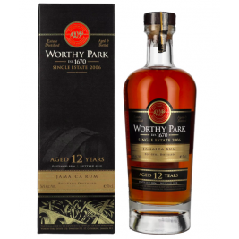 Worthy Park 12 Years Old Single Estate Jamaica Rum 2006 56% Vol. 0,7l dovanų dėžutėje