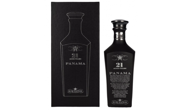 Rum Nation Panama 21 Years Old Black Edition 43% Vol. 0,7l dovanų dėžutėje