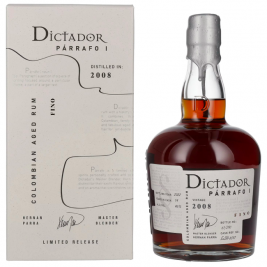 Dictador PÁRRAFO I 14 Years Old FINO Vintage 2008 46% Vol. 0,7l dovanų dėžutėje