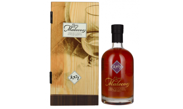 Rum Malecon SELECCIÓN ESPLENDIDA 1991 40% Vol. 0,7l medinėje dėžutėje