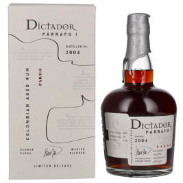 Dictador PÁRRAFO I 18 Years Old PARDO Vintage 2004 41% Vol. 0,7l dovanų dėžutėje