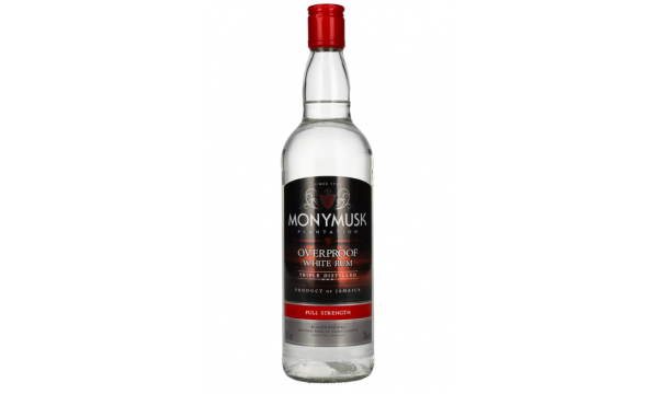 Monymusk Plantation OVERPROOF WHITE Rum 63% Vol. 0,7l