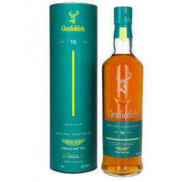 Glenfiddich 16 Years Old ASTON MARTIN FORMULA ONE TEAM Single Malt Scotch Whisky 43% Vol. 0,7l dovanų dėžutėje