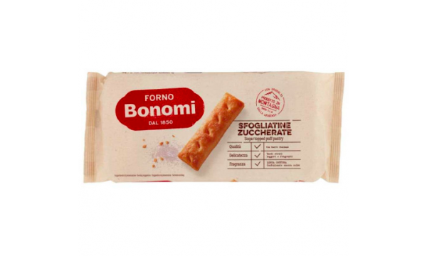 Sausainiai Forno Bonomi Sfogliatine Zuccherate, 135g.